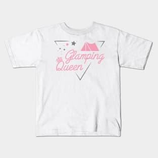 GLAMPING QUEEN Kids T-Shirt